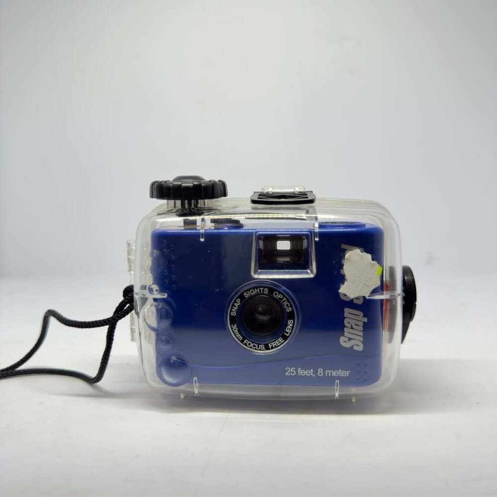 Snap Sights 35mm Underwater Film Camera with Waterproof Case Blue
